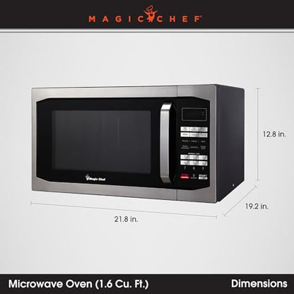 1.6 cu. ft. Countertop Microwave with Stainless Door
