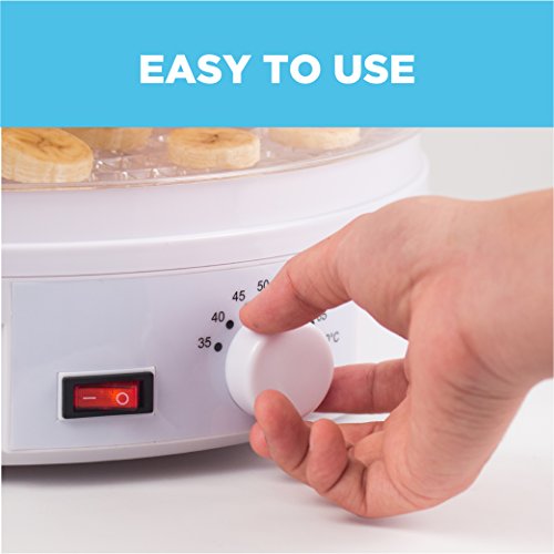 Westinghouse Food Dehydrator, Beef Jerky Maker, Food Preservation Device, Food Dehydration Machine, Dried Fruits and Vegetables Maker, Countertop Small Kitchen Appliance, WFD101W
