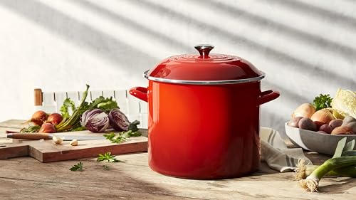 Le Creuset Enamel on Steel Traditional Stockpot, 16 qt., Marseille with Stainless Steel Knob