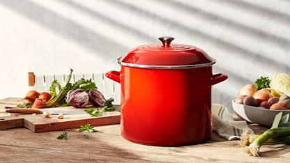 Le Creuset Enamel on Steel Traditional Stockpot, 16 qt., Marseille with Stainless Steel Knob