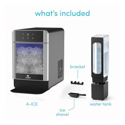 Avalon Nugget Ice Maker Chewable Ice 38 lbs Per Day, One Click Operation, Large Ice Storage, 1 Gallon Water Tank