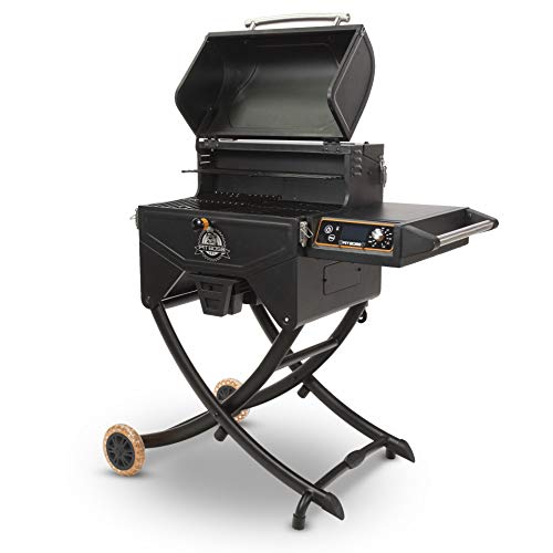Pit Boss Pit Stop Portable Wood Pellet Grill w Cart Stand and Cover