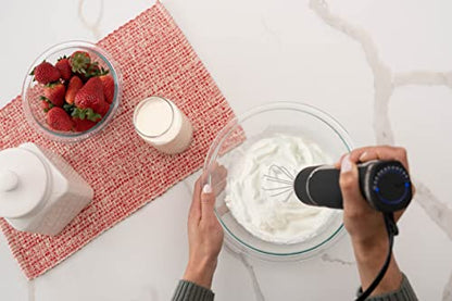 Blendtec Immersion Blender - Handheld Stick Blender, Whisk, and Food Processor - Includes 3 Attachments, 20 oz BPA-Free Jar, and Storage Tray - Stainless Steel