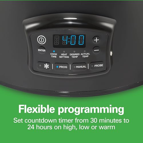 Hamilton Beach Defrost & Go Programmable Slow Cooker, Temperature Probe, 6 Quart Capacity, R33962 (Renewed)