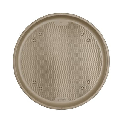 GoodCook BestBake Nonstick Textured Carbon Steel Pizza Pan, 16", Bronze
