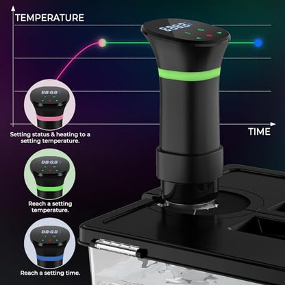 Sous Vide Cooker Machine 1000W Immersion Circulator with Recipe