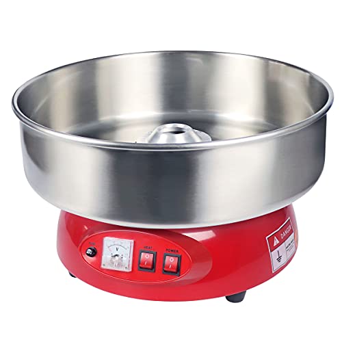 PartyHut 1080W/110V Compact Commercial Cotton Candy Machine Party Candy Floss Maker Red