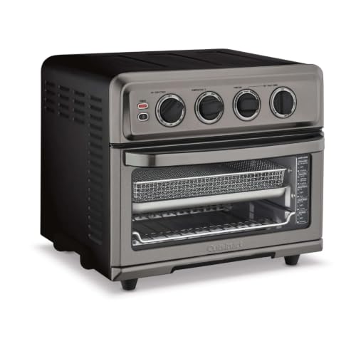 Cuisinart Air Fryer Toaster Oven with Grill, 1800W 8-1 Air Fryer Oven with Bake, Convection Bake, Grill, Broil and Warm Options, Large Capacity, 60-Minute Timer, TOA-70BKS, Black SS
