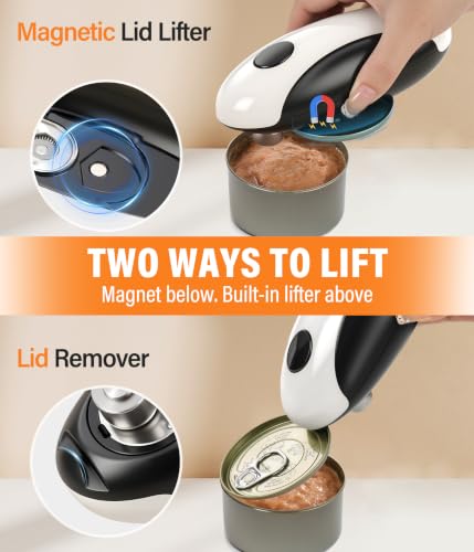 ALLVANA Electric Can Opener, Automatic Rechargeable Smooth Edge Side Cut