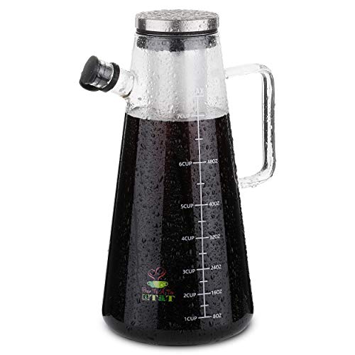 BTaT- Airtight Cold Brew Coffee Maker Pitcher, 2 Liter / 64 oz