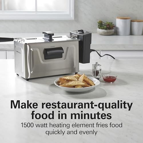 Hamilton Beach 3 Liter Family Style Electric Deep Fryer With Basket