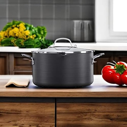 Calphalon 1932451 Classic Nonstick Dutch Oven with Cover, 7 quart, Grey