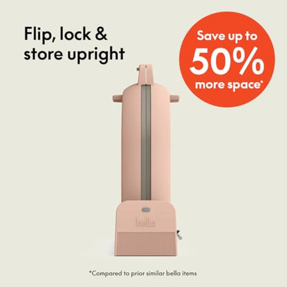 bella Fits-Anywhere™ Flip-n-Store Non-Toxic Belgian Waffle Maker, Blossom