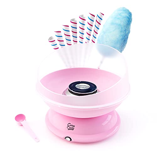 Cotton Candy Express CC1000-S Cotton Candy Machine, Easy to Use and Clean, Nostalgia, and Fun, Comes with Instruction Manual and Tip Card, Pink