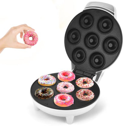 DSP Mini Donut Maker - Non-Stick, 7 Donuts, Cool-Touch