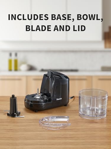 Reemix 1.5-Cup Electric Food Chopper, 100W Mini Food Processor Meat Grinder