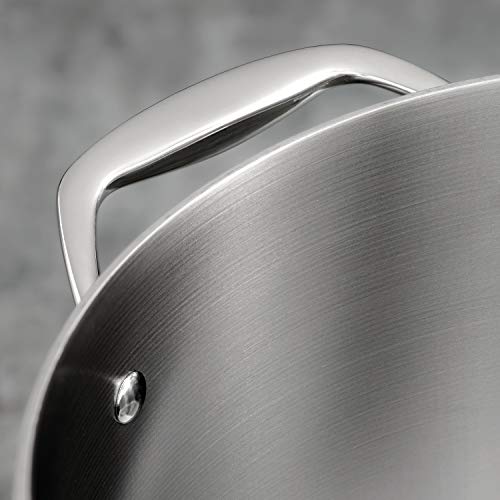 Tramontina Signature Tri-Ply Clad Stainless Steel 8-Quart Stock Pot with Lid, Induction-Ready Pasta Pot, Dishwasher-Safe, NSF-Certified, Made in Brazil