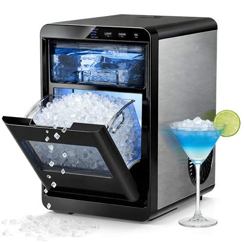Antarctic Star Nugget Ice Maker Countertop 44Lb/Day LED Display Machine