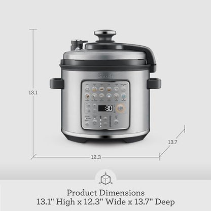 Breville Fast Slow Go Pressure Cooker BPR680BSS, Brushed Stainless Steel