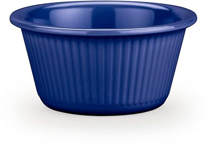 Carlisle FoodService Products Plastic Ramekins, Sauce Bowl For Catering, Kitchen, Restaurant, 3 Ounces, Cobalt Blue