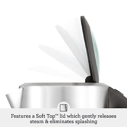 Breville BKE700BSS Soft Top Pure Hot Water Kettle, 7 Cup, Brushed Stainless Steel