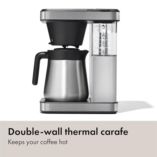 OXO Brew 8-Cup Coffee Maker - Single-Serve, Thermal Carafe, Stainless Steel