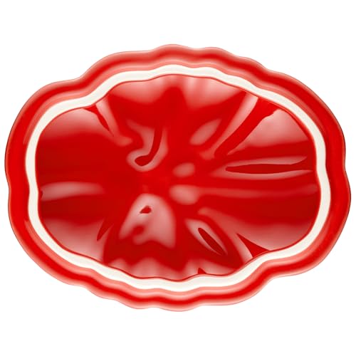 Staub Ceramic 16-oz Petite Tomato mini Cocotte, baking dish, no stovetop save - Cherry