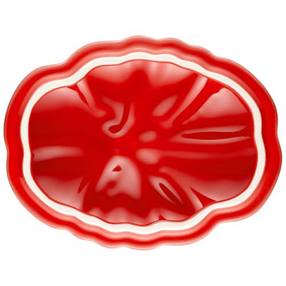 Staub Ceramic 16-oz Petite Tomato mini Cocotte, baking dish, no stovetop save - Cherry