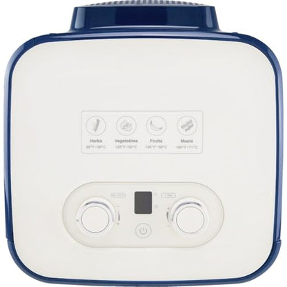 NESCO FD‑41B Snackmaster Food Dehydrator for Easy Home Snacks, Simple Blue Countertop Dehydrator with 4 Trays