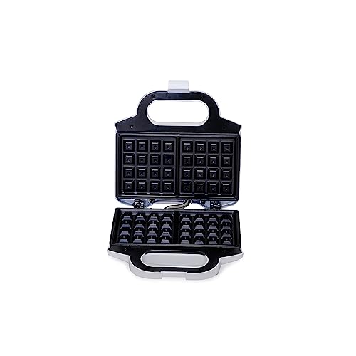 Amazon Basics Waffle Maker 2-Slices White with Non-stick coating and Easy to Clean, 700W