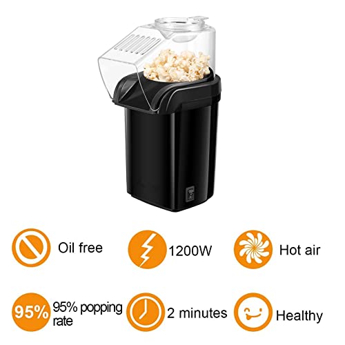 Mini Electric Hot Air Popcorn Maker Electric Popcorn Machine for Healthy Oil Free Popcorn