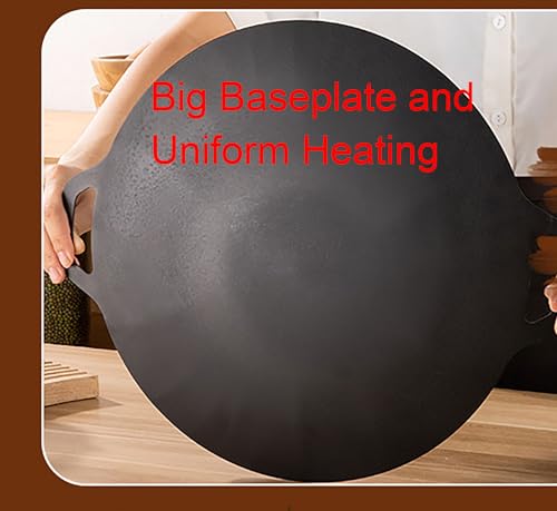 Thin Korean Grill Pan, 11 Inch Iron with Non-stick Coating Baking Tray on Heating Stove for Home, Party Travel and Outdoor (11.8 inch)