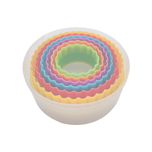 Cookie Cutter Set - 6 PCS Perfect for Baking Unique Flower, Round, and Circle Cookies