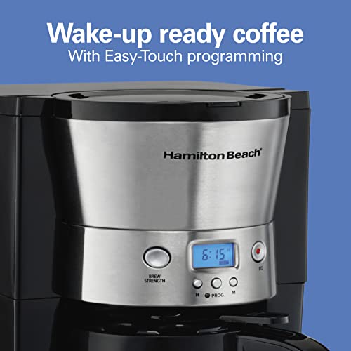 Hamilton Beach Programmable Drip Coffee Maker with 10 Cup Thermal Carafe