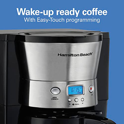 Hamilton Beach Programmable Drip Coffee Maker with 10 Cup Thermal Carafe