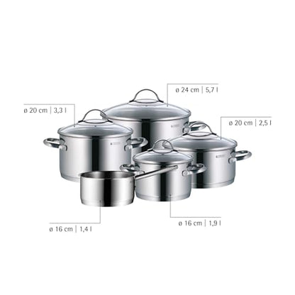 WMF Provence Plus Cromargan Pot Set, Silver, 5-Piece