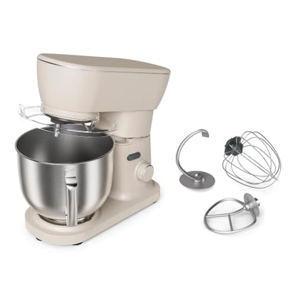bella STIR 5.3Qt Tilt-Head Stand Mixer, 12-Speed Countertop Mixer, Oatmilk