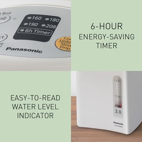 Panasonic Hot Water Dispenser, Electric Kettle with 4 Temp Presets