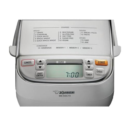 Zojirushi Home Bakery Maestro Breadmaker - Artisanal Baking Delight with Auto Settings - BB-SSC10 - Gluten-Free, Whole Wheat Options for Bread Enthusiasts Bundle with Knife (2 Items)