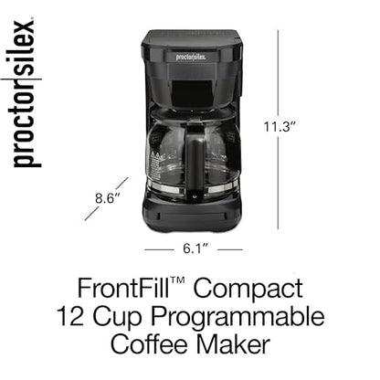 Proctor Silex Digital & Programmable FrontFill 12 Cup Drip Coffee Maker