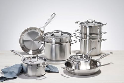 Le Creuset Stainless Steel Classic 3-Ply Stockpot, 10qt