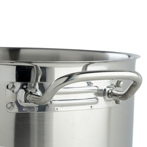Winco Heavy-Duty Stainless Steel Stock Pot with Cover, 12 Quart