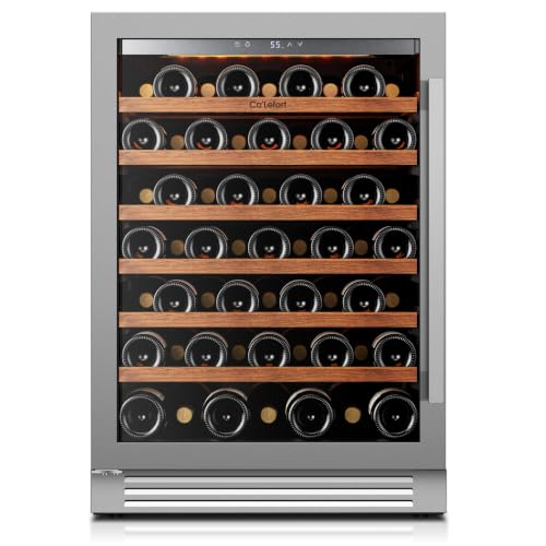 Ca'Lefort 24 Inch Wine Fridge，61 Bottle Built-in Freestanding Wine Cooler