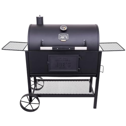 Oklahoma Joe's Judge Charcoal Grill and Smoker with 540 sq in Cooking Area in Black