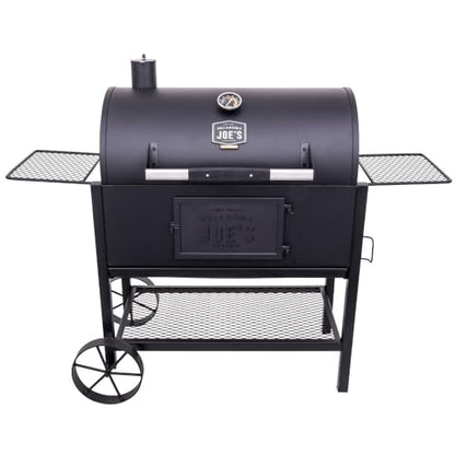 Oklahoma Joe's Judge Charcoal Grill and Smoker with 540 sq in Cooking Area in Black