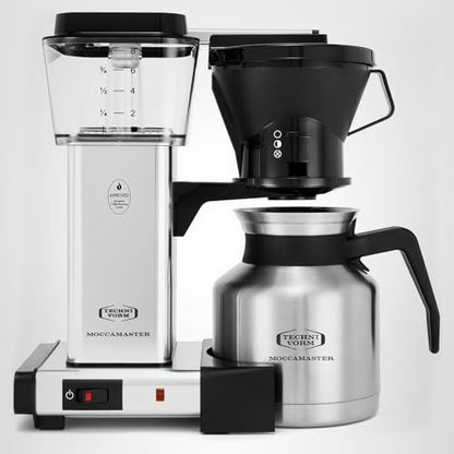 Technivorm Moccamaster 79212 KBTS Coffee Brewer, 32 oz, Polished Silver