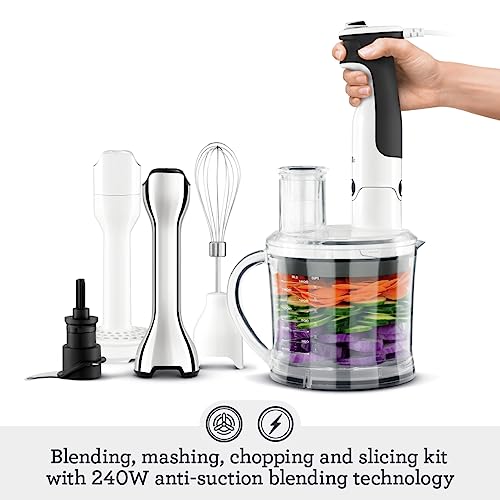 Breville BSB530XL All In One Processing Station and Immersion Blender, Brushed Stainless Steel