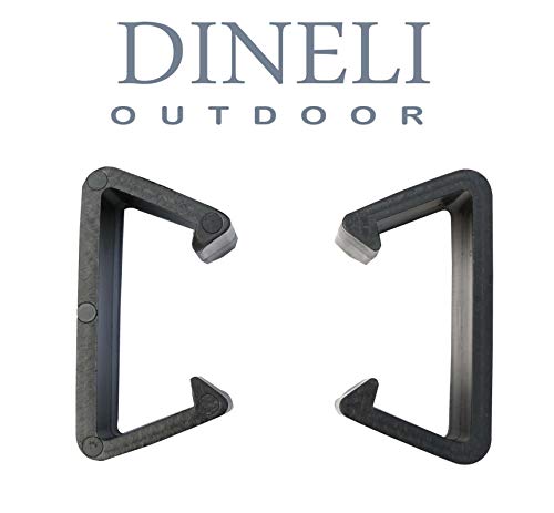 Dineli 20 Pieces Patio Furniture Clips Furniture Sofa Clips Outdoor Sectional Couch Connectors Sofa Outdoor Patio Sets Propane Fire Pit (Black-Sofa Clips)
