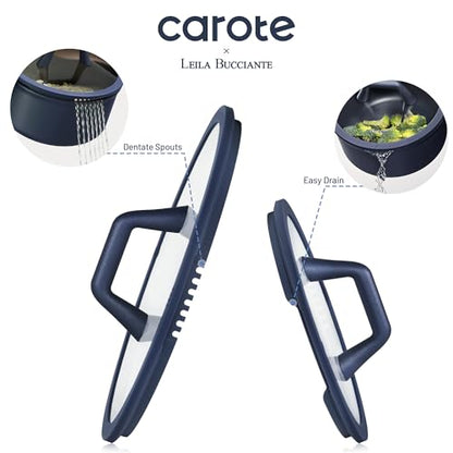 CAROTE 31PCS Pots and Pans Set, Nonstick Cookware Set Kitchen Non Stick Induction Titanium Cookware Non-toxic Granite Cooking set, PFOA Free