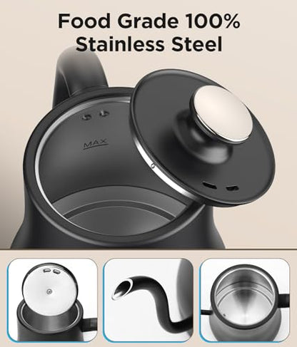 KOIOS Gooseneck Electric Kettle, ±1℉ Temp Control, Mute Mode, 4H Keep Warm